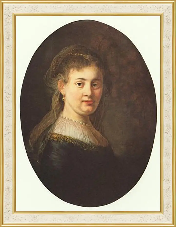 Картина в раме - Portrait of Saskia. Рембрандт