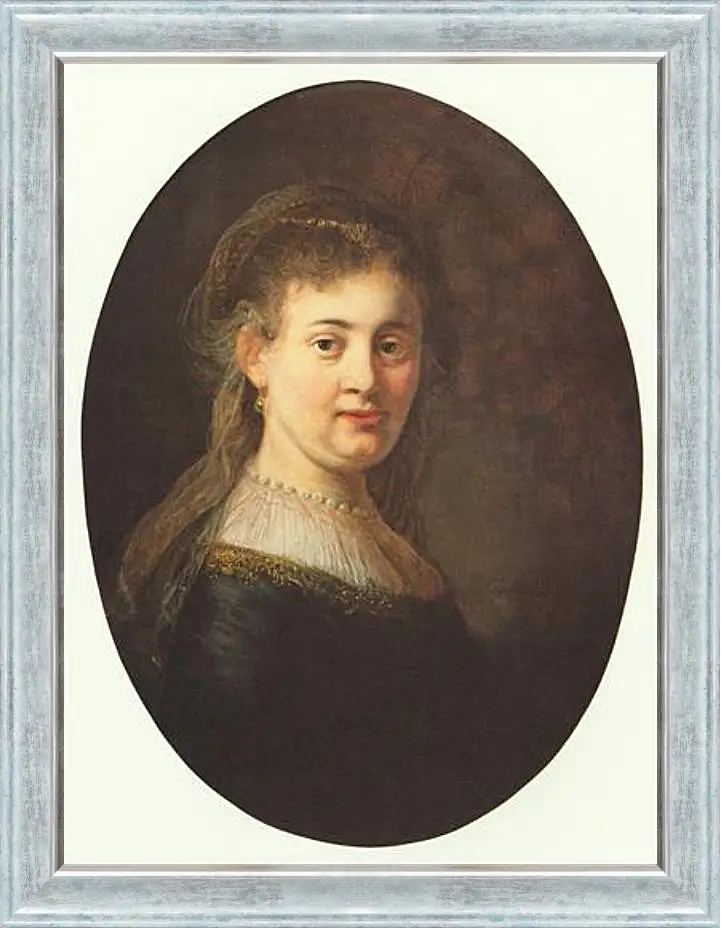 Картина в раме - Portrait of Saskia. Рембрандт