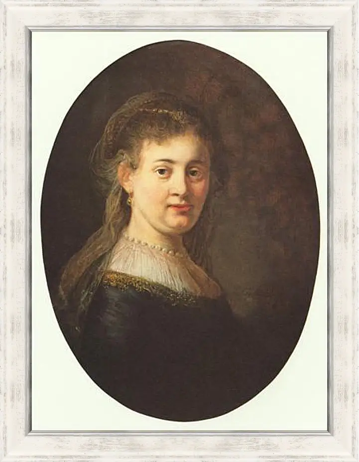 Картина в раме - Portrait of Saskia. Рембрандт