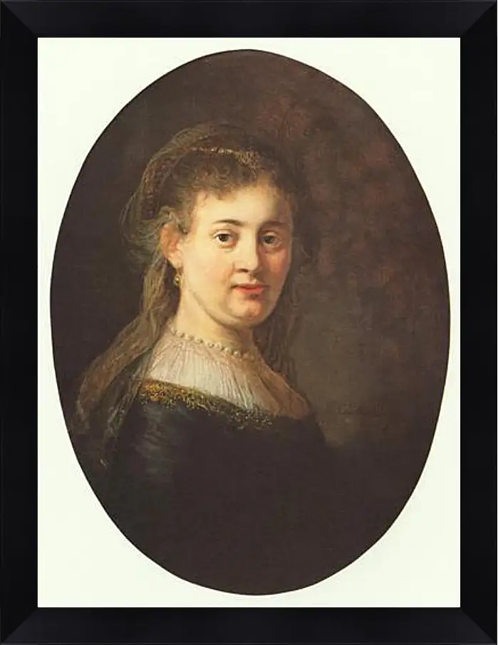 Картина в раме - Portrait of Saskia. Рембрандт