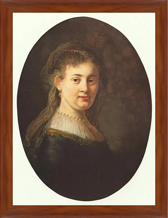 Картина в раме - Portrait of Saskia. Рембрандт