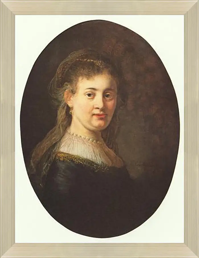 Картина в раме - Portrait of Saskia. Рембрандт