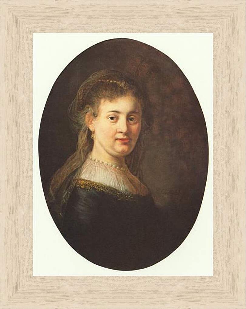 Картина в раме - Portrait of Saskia. Рембрандт