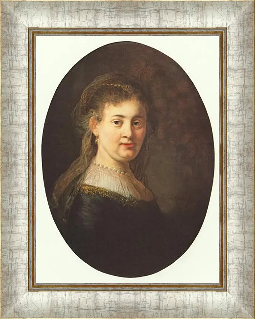 Картина в раме - Portrait of Saskia. Рембрандт