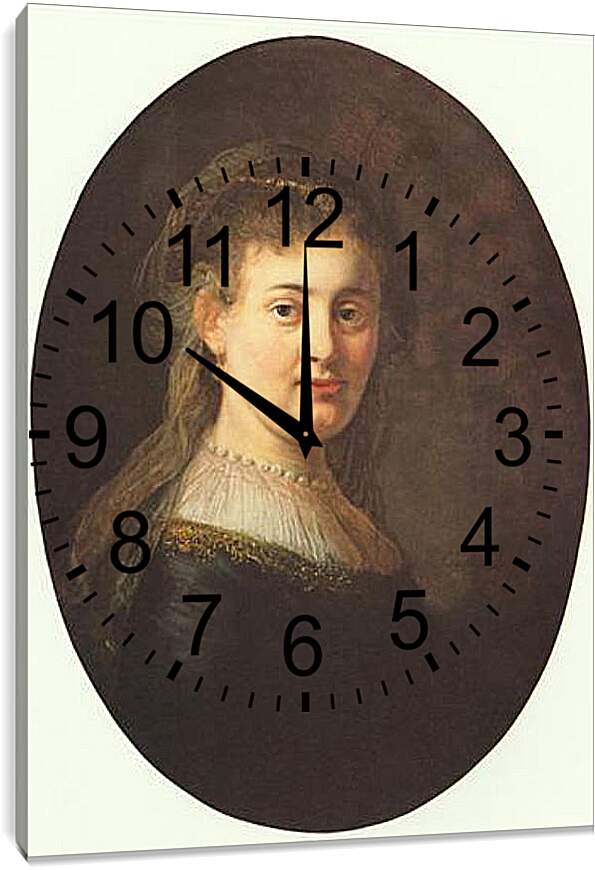 Часы картина - Portrait of Saskia. Рембрандт