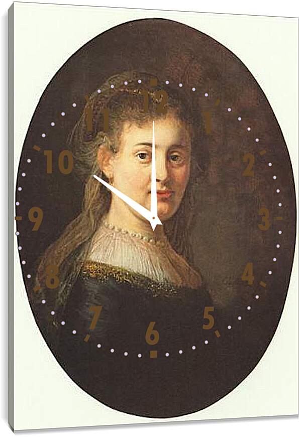 Часы картина - Portrait of Saskia. Рембрандт