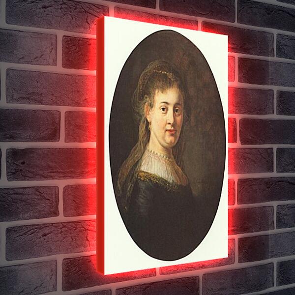 Лайтбокс световая панель - Portrait of Saskia. Рембрандт