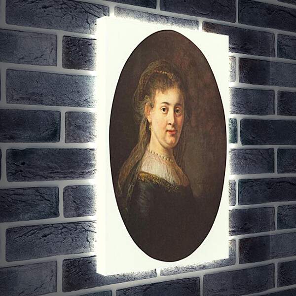 Лайтбокс световая панель - Portrait of Saskia. Рембрандт