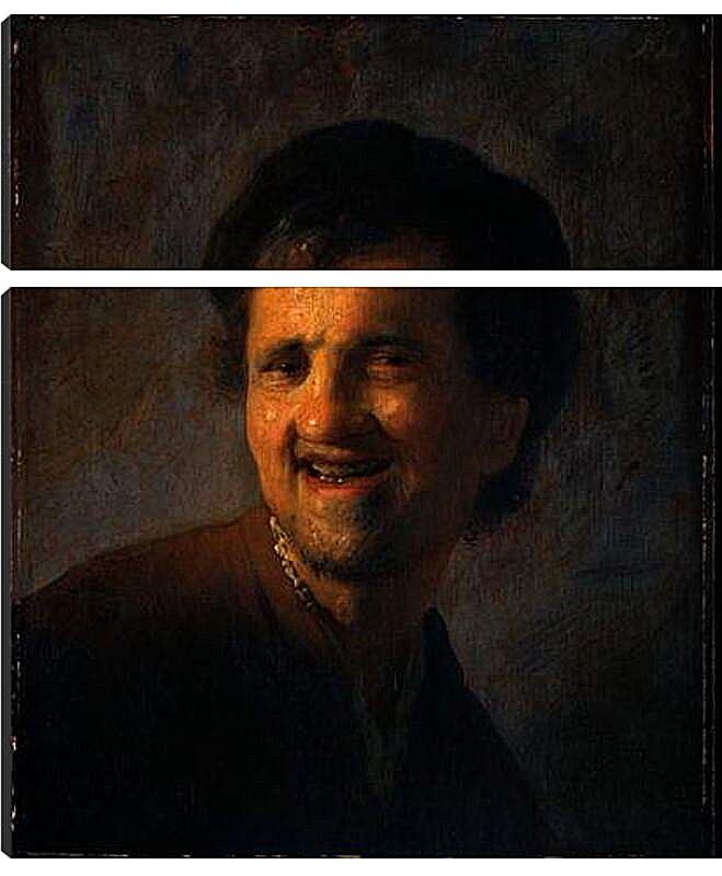 Модульная картина - Yound man smiling. Рембрандт