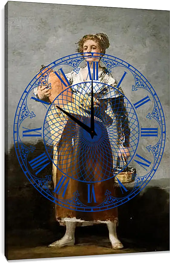 Часы картина - The water carrier. Франсиско Гойя