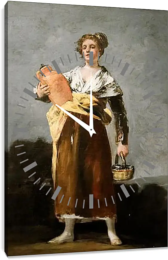 Часы картина - The water carrier. Франсиско Гойя