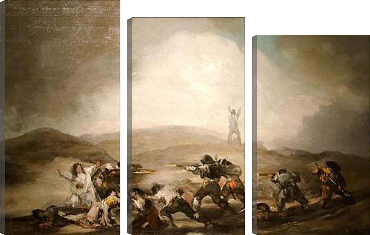 Модульная картина - Scene form the spanish war of independance. Франсиско Гойя