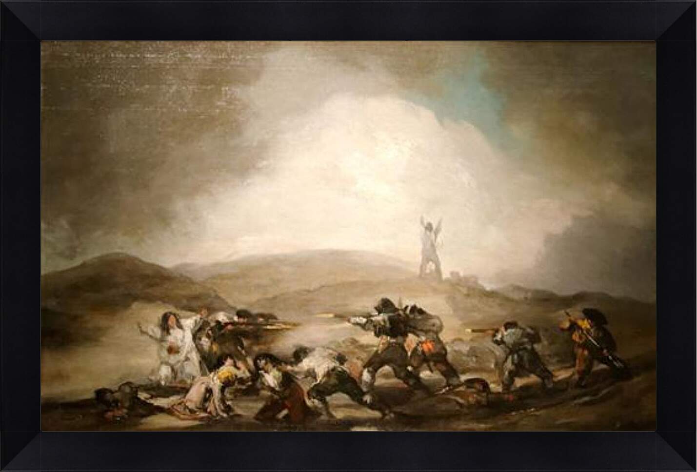 Картина в раме - Scene form the spanish war of independance. Франсиско Гойя