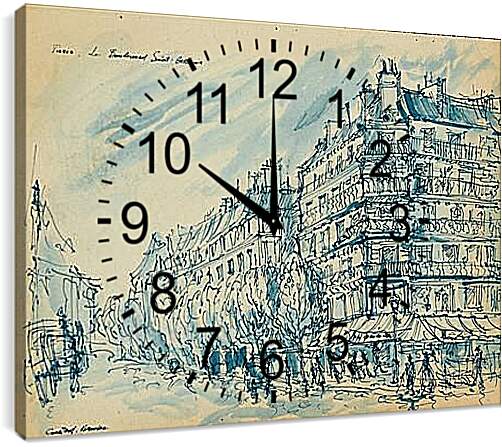 Часы картина - Paris. Коровин Константин