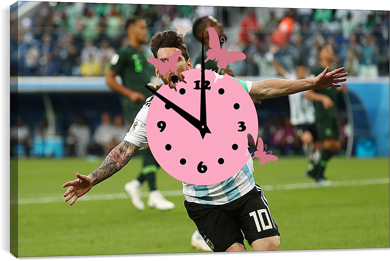 Часы картина - Лионель Месси Аргентина