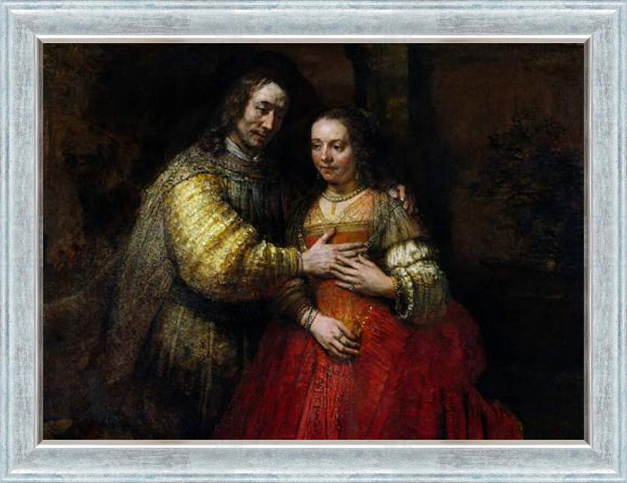 Картина в раме - Еврейская невеста. Рембрандт