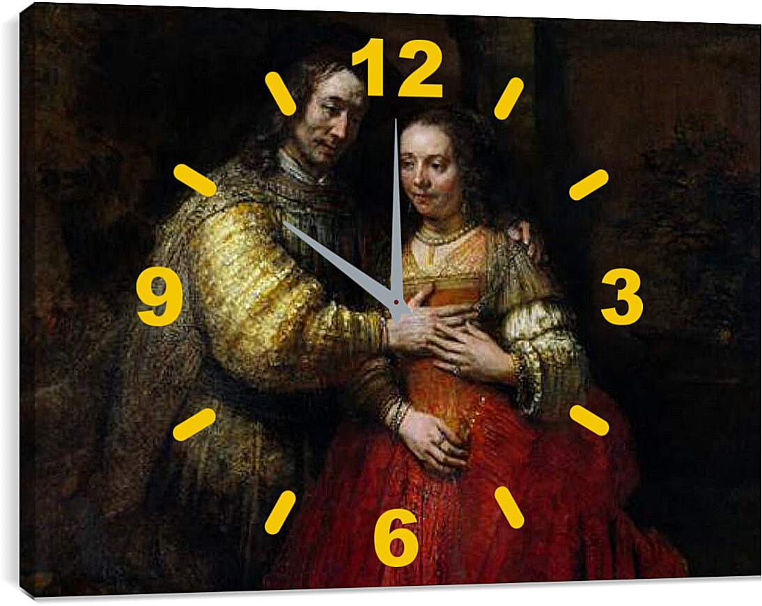 Часы картина - Еврейская невеста. Рембрандт