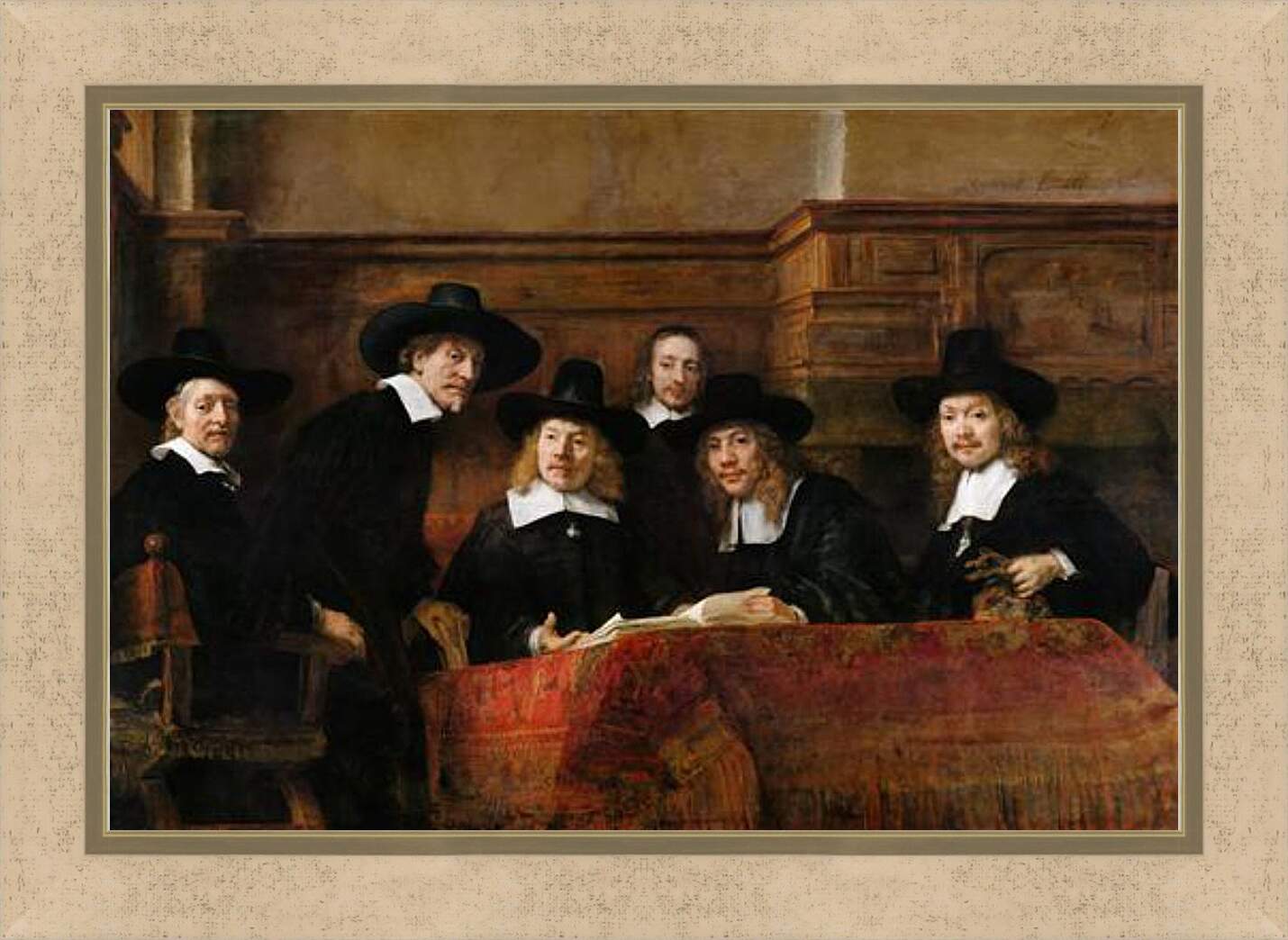 Картина в раме - Синдики. Рембрандт