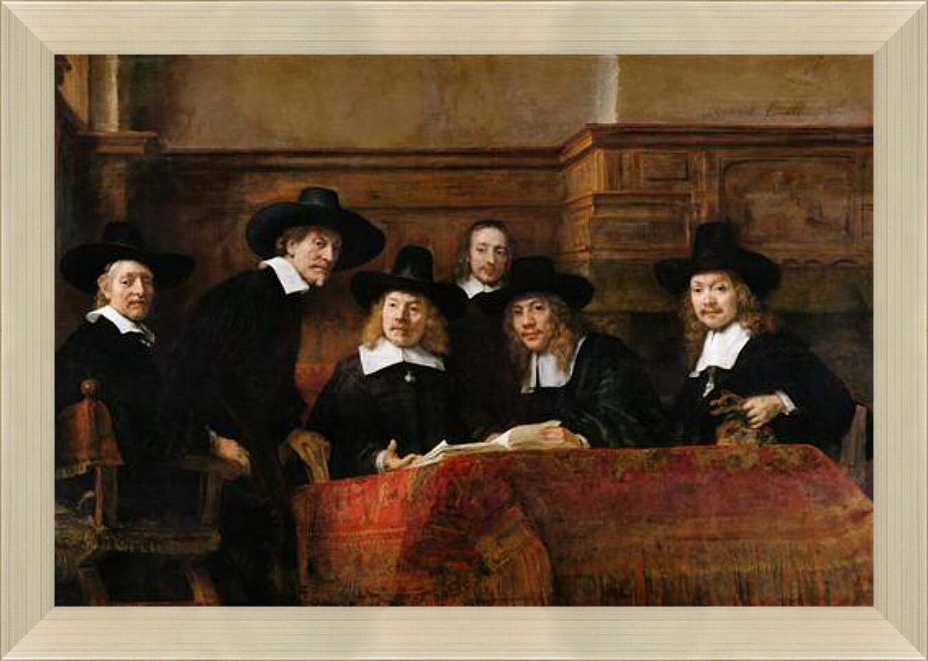 Картина в раме - Синдики. Рембрандт