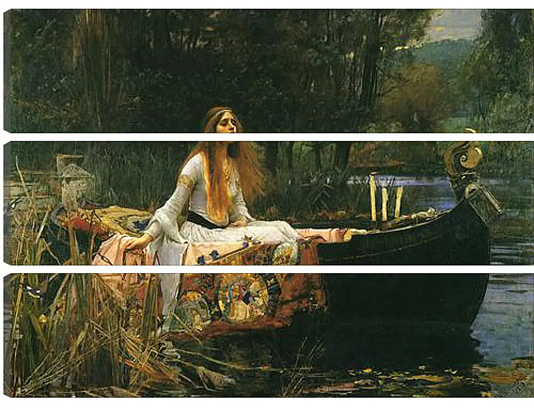 Модульная картина - The Lady of Shalott. Джон Уотерхаус