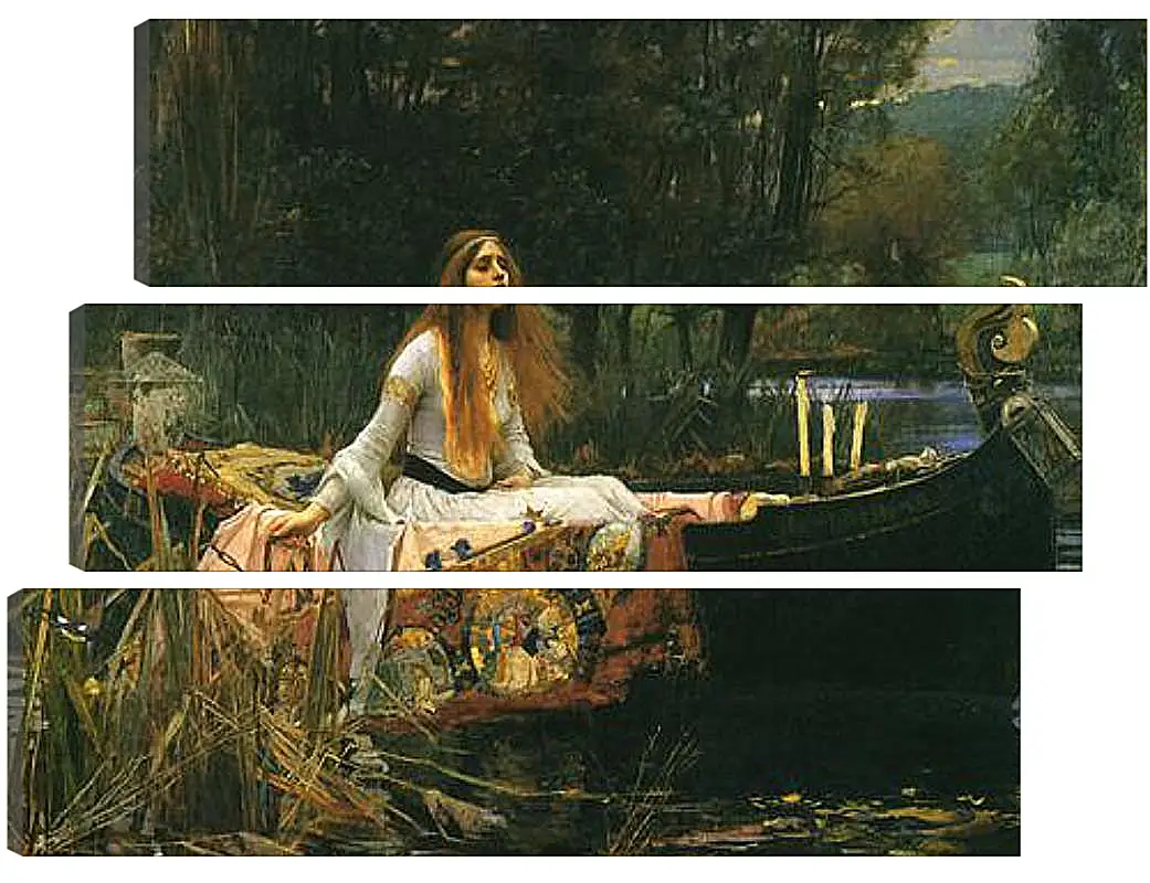 Модульная картина - The Lady of Shalott. Джон Уотерхаус