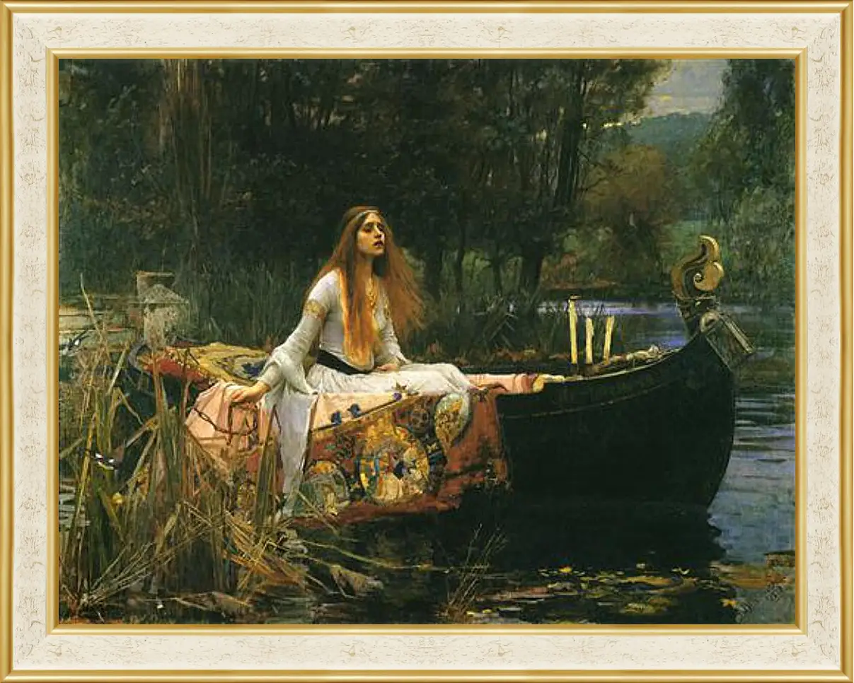 Картина в раме - The Lady of Shalott. Джон Уотерхаус