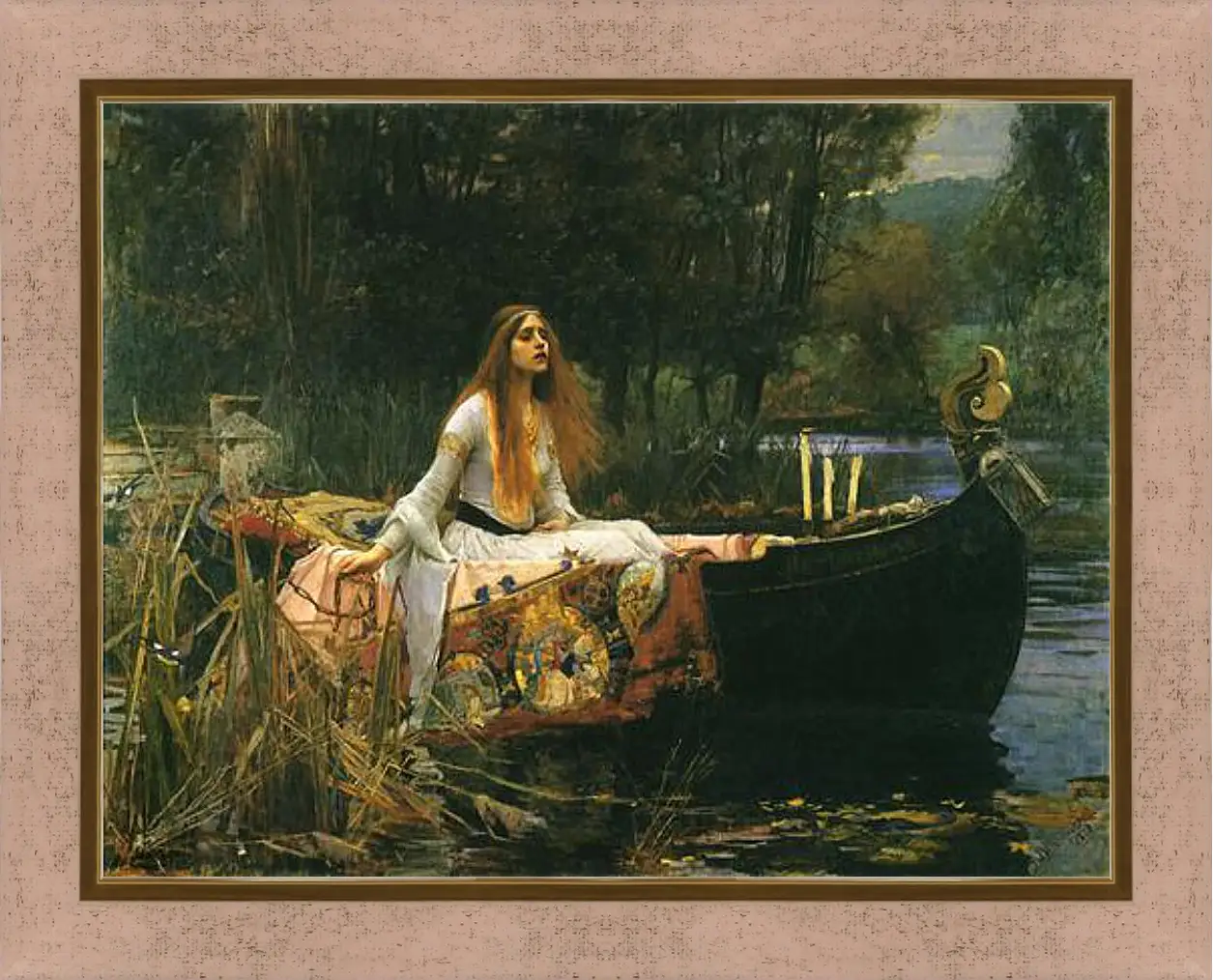 Картина в раме - The Lady of Shalott. Джон Уотерхаус