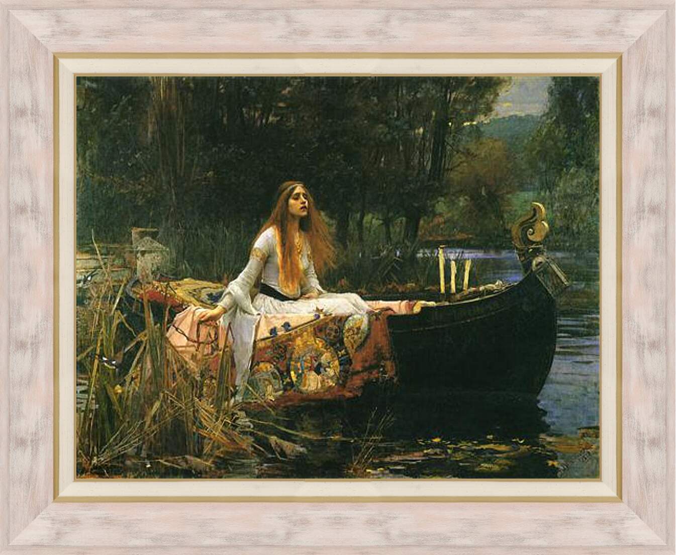 Картина в раме - The Lady of Shalott. Джон Уотерхаус