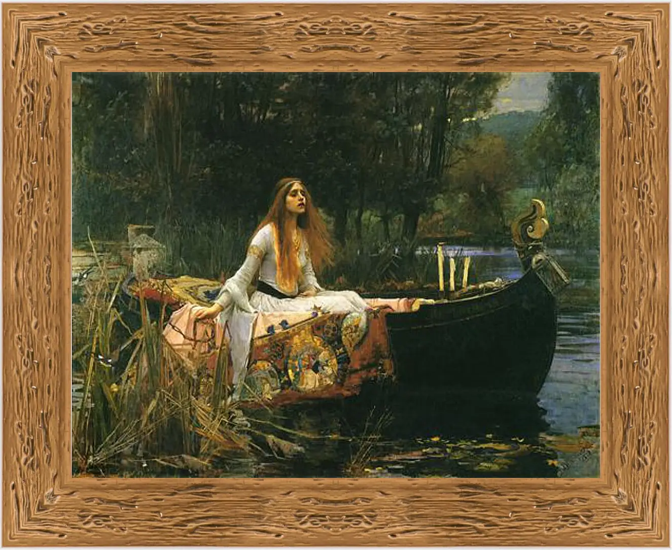 Картина в раме - The Lady of Shalott. Джон Уотерхаус