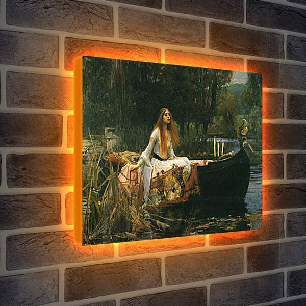 Лайтбокс световая панель - The Lady of Shalott. Джон Уотерхаус