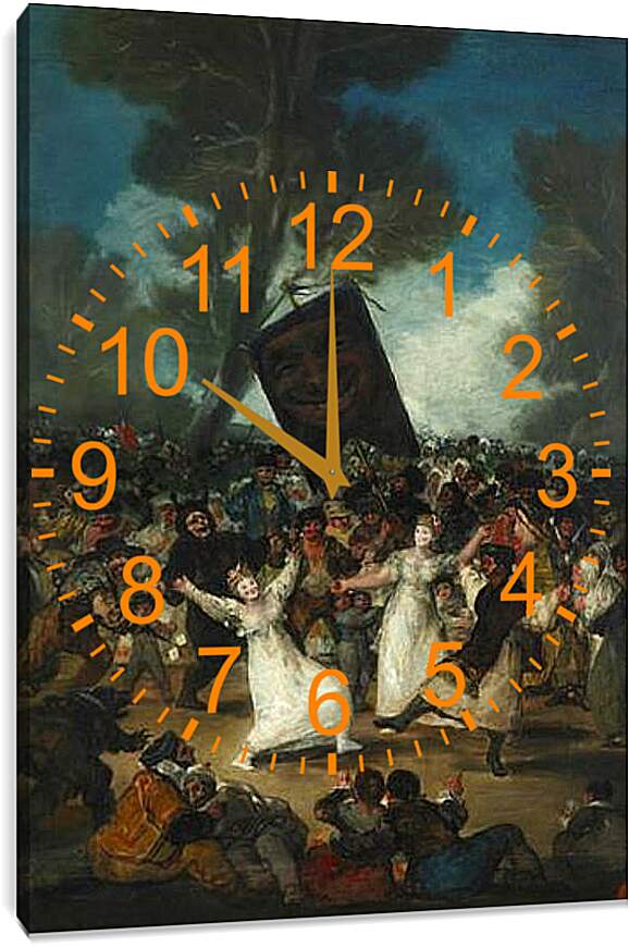 Часы картина - El Aquro Galdiano. Франсиско Гойя