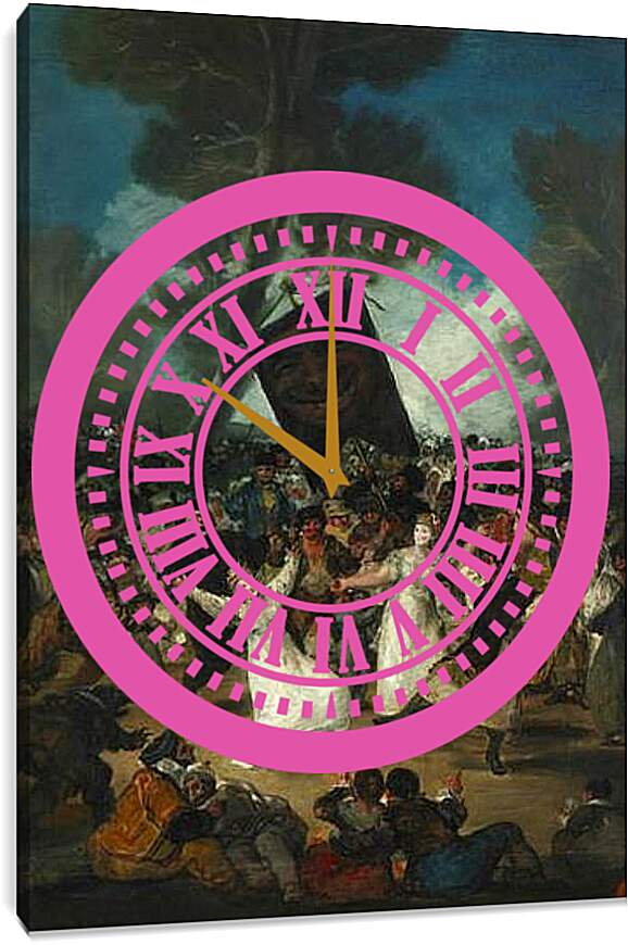 Часы картина - El Aquro Galdiano. Франсиско Гойя