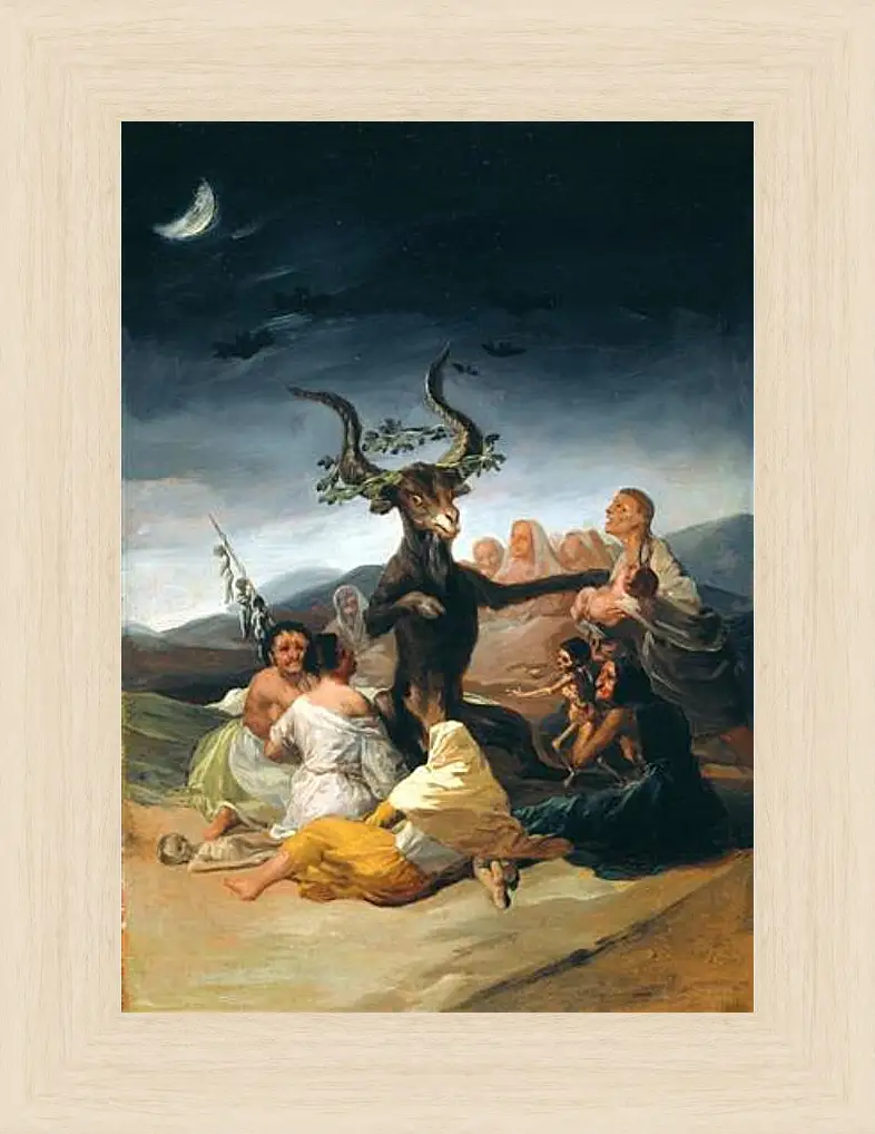 Картина в раме - El Aquelarre. Франсиско Гойя