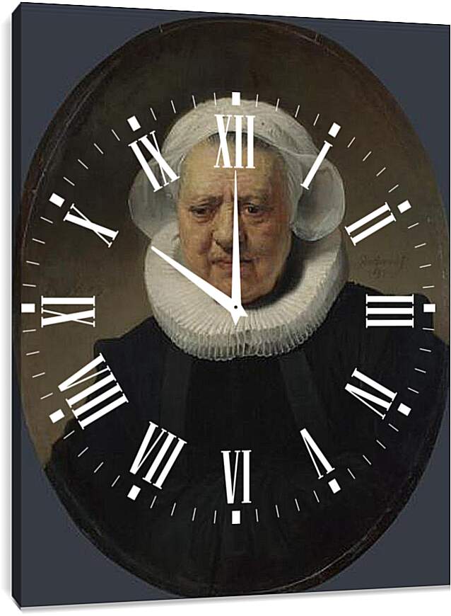 Часы картина - Portrait of Aechje Claesdr. Рембрандт