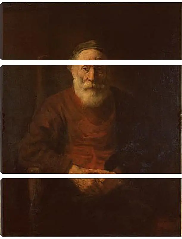 Модульная картина - Portrait of an Old Man in Red. Рембрандт