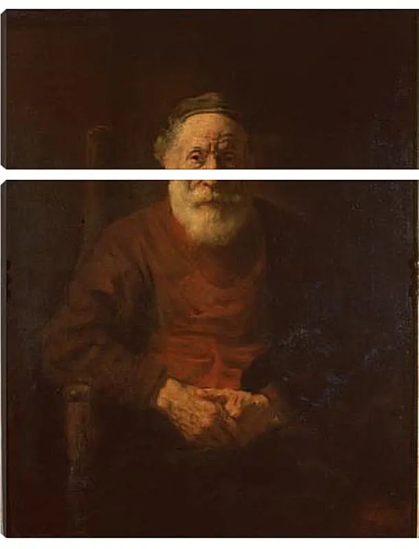 Модульная картина - Portrait of an Old Man in Red. Рембрандт