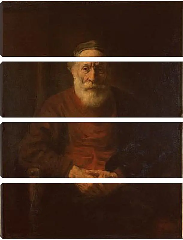 Модульная картина - Portrait of an Old Man in Red. Рембрандт