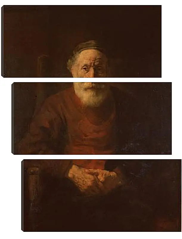 Модульная картина - Portrait of an Old Man in Red. Рембрандт