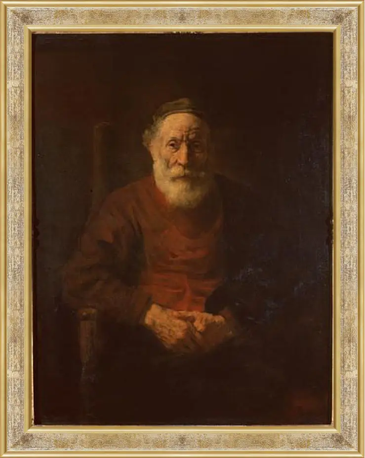 Картина в раме - Portrait of an Old Man in Red. Рембрандт