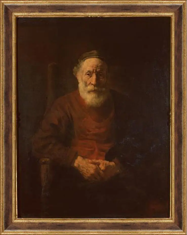 Картина в раме - Portrait of an Old Man in Red. Рембрандт