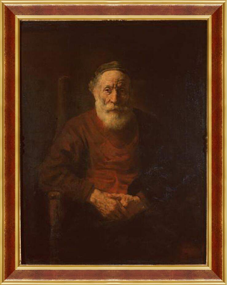 Картина в раме - Portrait of an Old Man in Red. Рембрандт