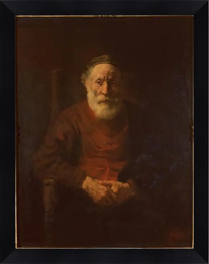 Картина в раме - Portrait of an Old Man in Red. Рембрандт