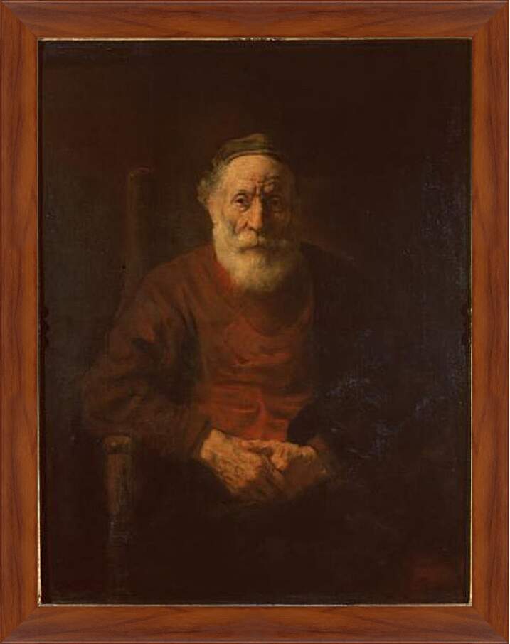 Картина в раме - Portrait of an Old Man in Red. Рембрандт
