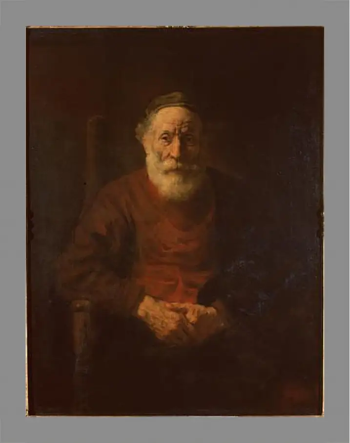 Картина в раме - Portrait of an Old Man in Red. Рембрандт