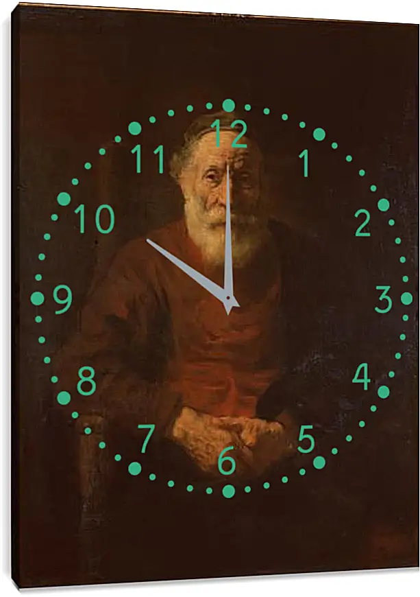 Часы картина - Portrait of an Old Man in Red. Рембрандт