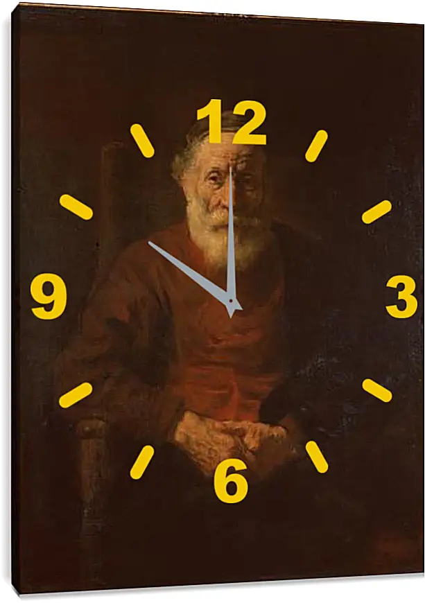 Часы картина - Portrait of an Old Man in Red. Рембрандт