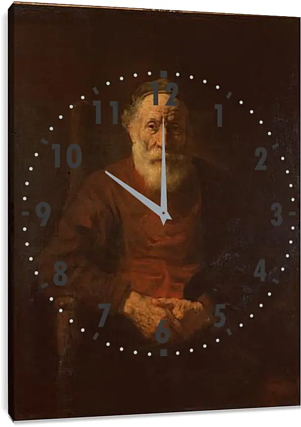 Часы картина - Portrait of an Old Man in Red. Рембрандт