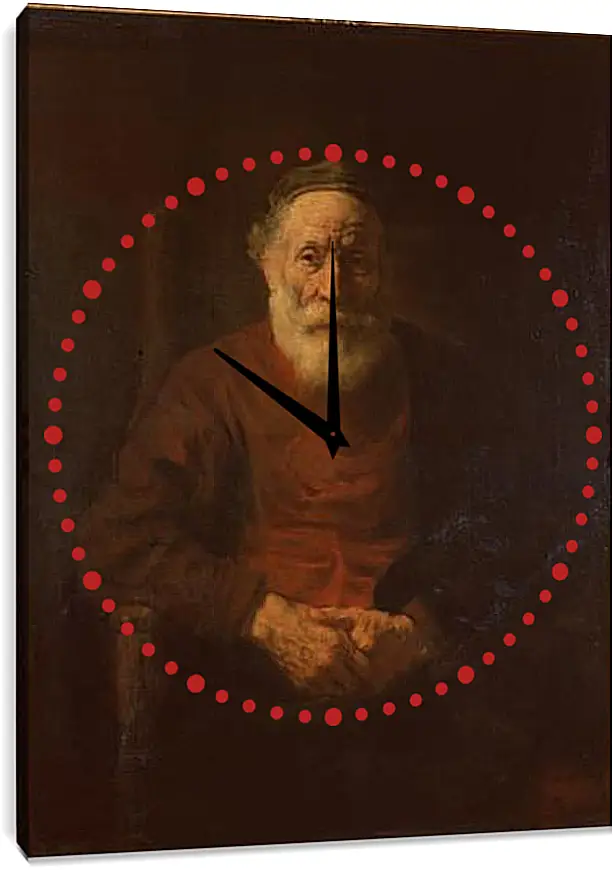 Часы картина - Portrait of an Old Man in Red. Рембрандт