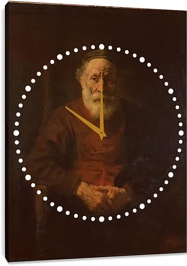 Часы картина - Portrait of an Old Man in Red. Рембрандт