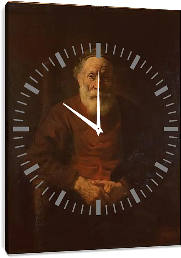 Часы картина - Portrait of an Old Man in Red. Рембрандт